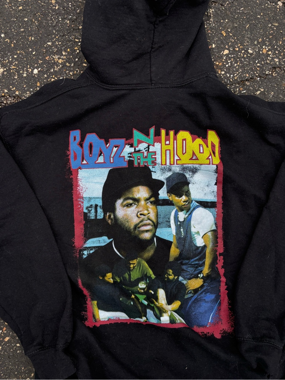 Boyz n the Hood Black Graphic Pullover Hoodie